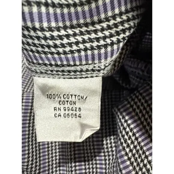 Bugatchi Men's Shaped Fit Dress Shirt, Size Large - Picture 10 of 11